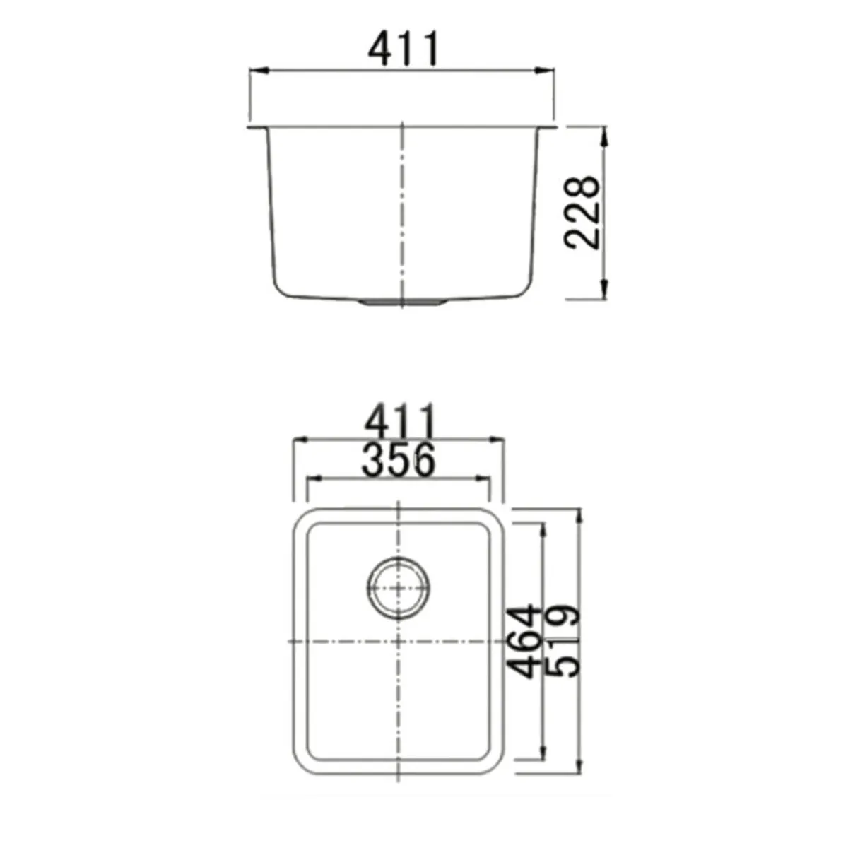 Fidelis FSD-22003 Stainless Steel Sink - view 2